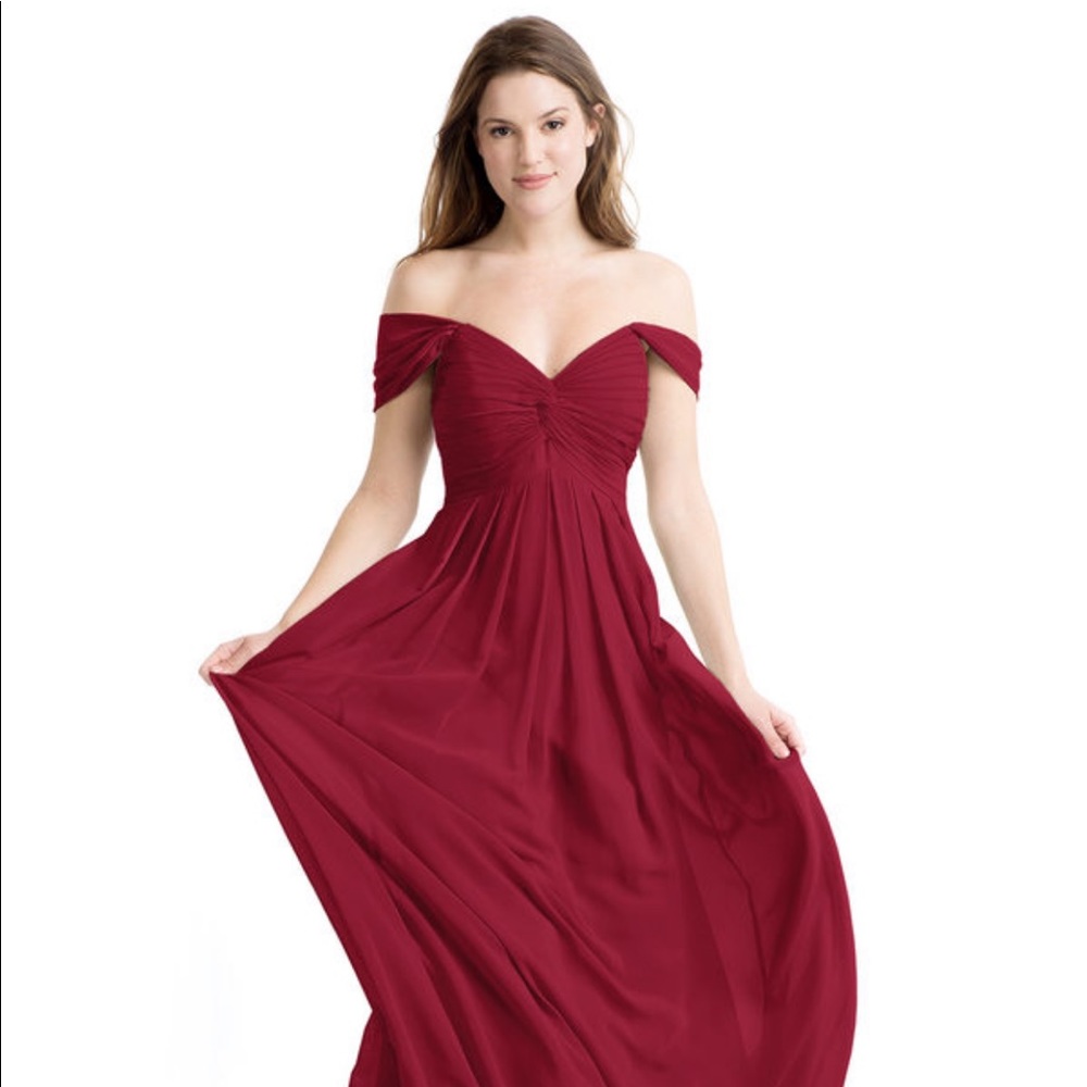 Burgundy dress